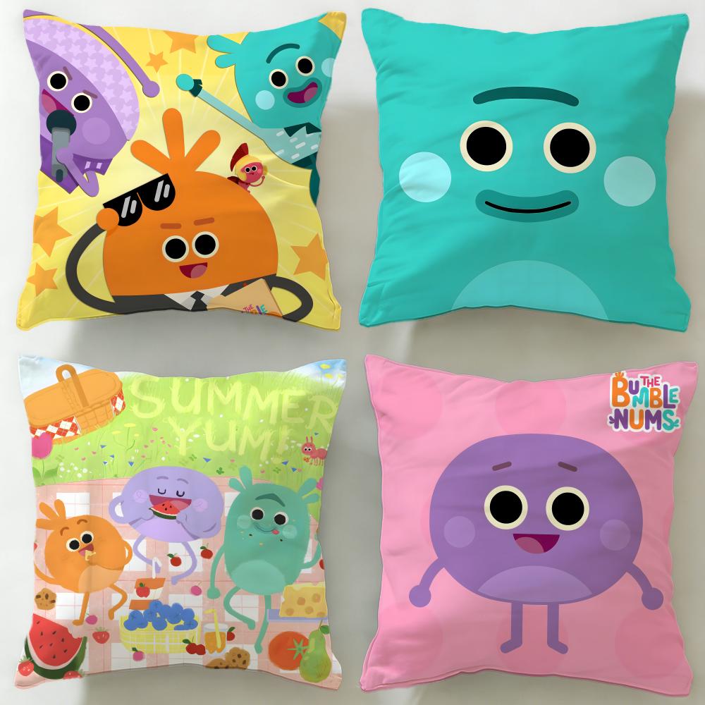 Stylish Tthe Bumble Numsable Cushion Cover Soft EasyWash Pillow Case Versatile for Couch Bed Travel and Office