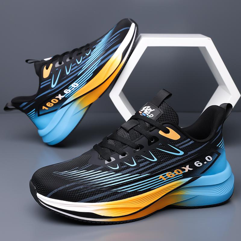 Кроссовки мужские сетчатые дышащие легкие кроссовки для бега на открытом воздухе летние повседневные удобные кроссовки на плоской подошве для мужчин