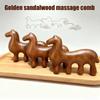 Zodiac Horse Scalp Point Massage Brush Coarse Tooth Body Meridian Massage Comb  Health Maintenance