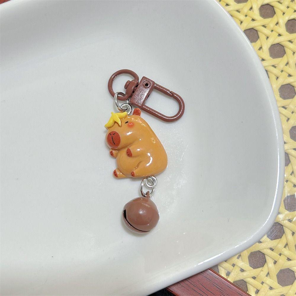 Смола Колокольчик Капибара Брелок Милый Животный Брелок Капибара Подвеска для Сумки Подруги