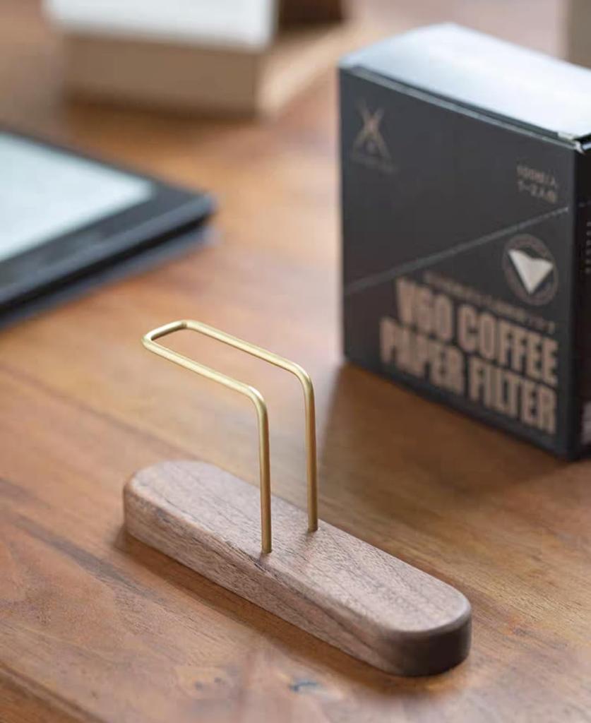 Sakulaya Coffee Filter Holder, Coffee Filter Stand, Coffee Paper Stand, Wooden Coffee Filter Case