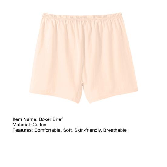 Нижнее белье для пожилых женщин из хлопка, свободные мягкие трусы-боксеры с высокой талией, трусики-шорты для женщин среднего возраста