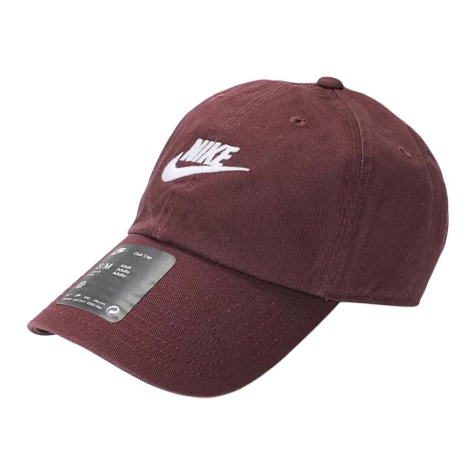 Nike Хлопковые бейсболки унисекс Ярко-бордовый красный/белый FB5368-652