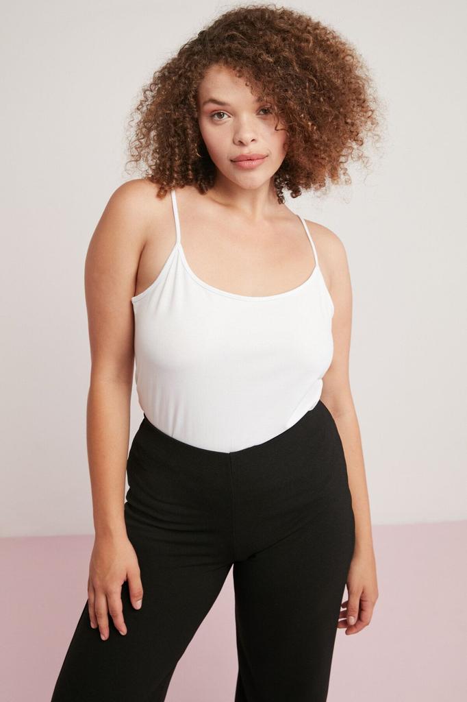 Женское боди большого размера Mındy Green, боди больших размеров с бретелями, полностью закрывающее тело