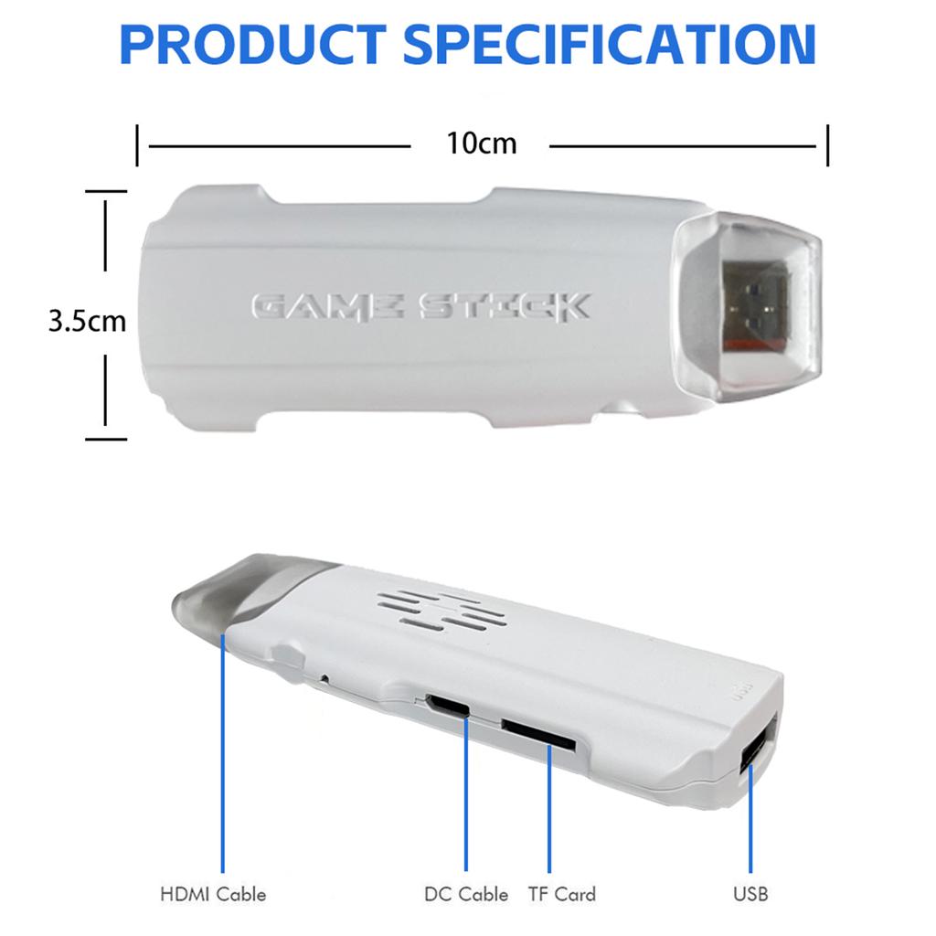 Игровая консоль X2 MAX Game Stick с выходом HD 4K, игровая консоль с двумя беспроводными сетями 2.4G