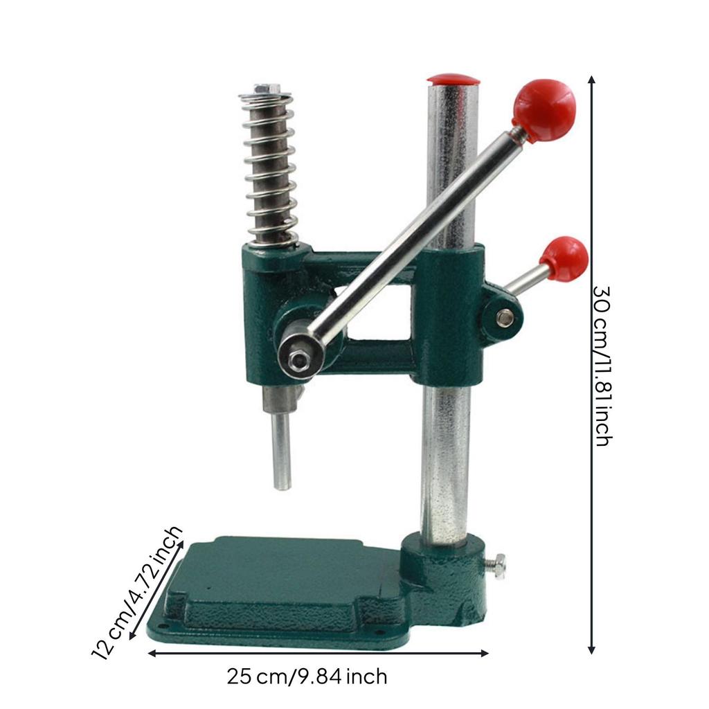 Button Press Machine Hand-Operated Manual Heavy-Duty for Hobbyists