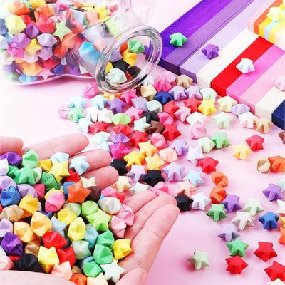 540 шт./набор бумага для оригами звезда однотонная бумага для DIY поделок школьное обучение