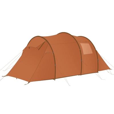 Палатка NORDISK Reisa 4 PU для 4 человек, 2-комнатная палатка, купольная палатка туннельного типа, для большой семьи, для кемпинга 122056 Палатка цвета кешью, коричневая, Reisa 4 PU [NORDISK]