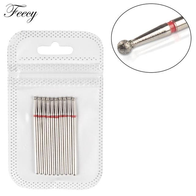 Фрезы для маникюра, 10 шт., Алмазные сверла для ногтей, станочные фрезы для снятия гель-лака, пилка для ногтей, буфер для педикюра