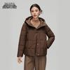 XueZhongFei Women's Classic Mid-Length Hooded Down Jacket