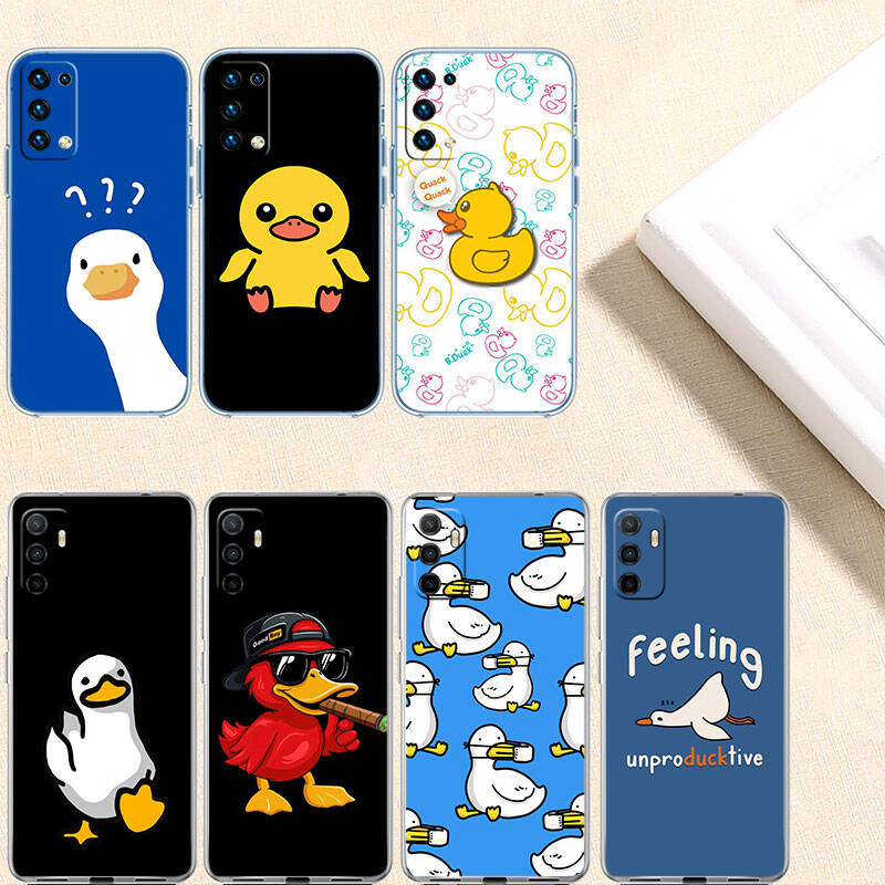 MH52 Мультяшный чехол-утка для Motorola G34 G32 G31 G14 G15 G84 G62 E32 G24 G72 G71 G73 G85 G200 G60 G52 G51 G50 G42 G41 G32 G30