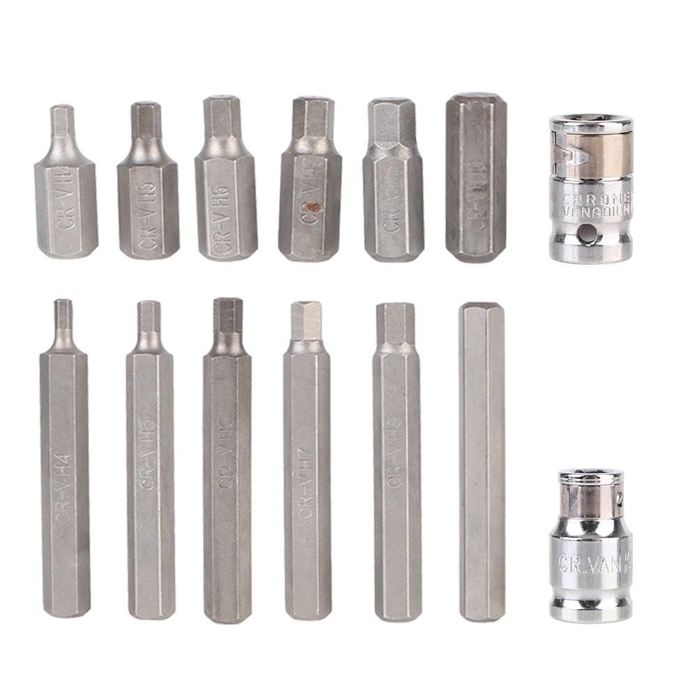 40pcs CHROME VANADIUM Batch Head Set Hexagonal with Storage Box Wrench Set hex Socket Head Socket Bit Sets Car Repair