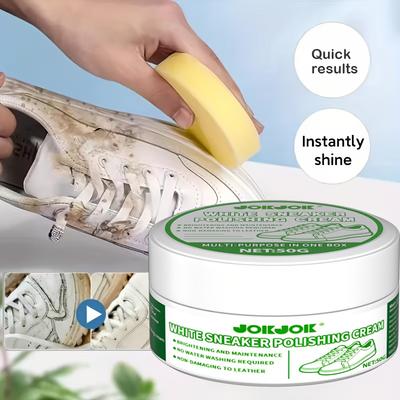 Универсальная паста для обуви, Быстрое отбеливание и защита от пожелтения, Подходит для всей обуви, Поддерживает обувь как новую