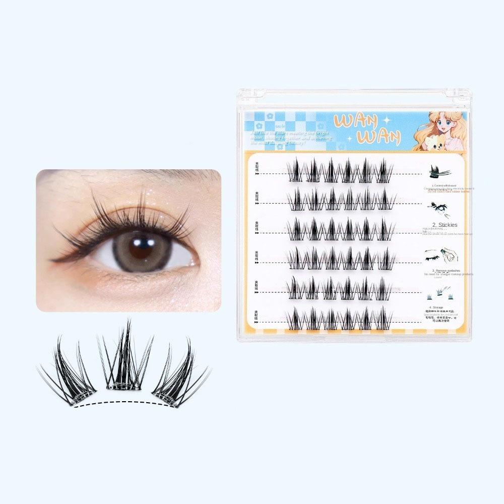 Sweet Adhesive False Eyelashes Makeup False Eyelash Clusters Grafting Lashes