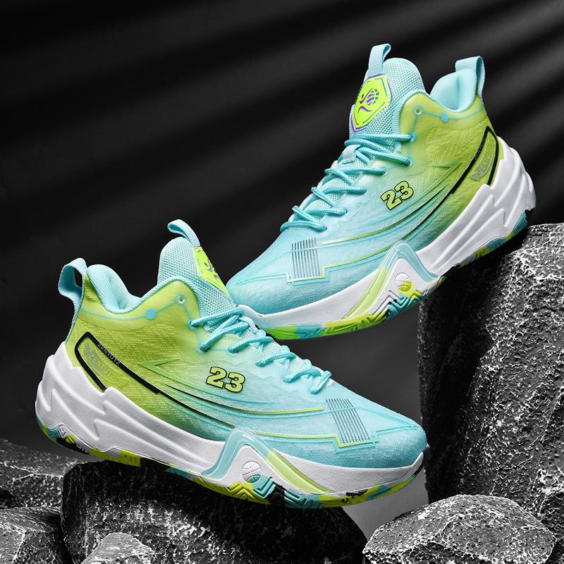 Basketball Shoes Mandarin Duck Trend Mesh Game Boots Male Student Sports Shoes Youth Actual Basketball Shoes Female