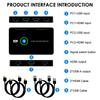 Usb KVM-переключатель Usb 2.0 Switcher 4K@60Hz Hdmi-совместимый KVM для PS4 PS3 Xbox One Switch ПК Клавиатура Мышь Принтер 2 шт. Совместное использование