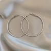 Элегантные серебряные серьги-кольца для женщин — европейский и американский стиль, шикарный и легкий роскошный дизайн