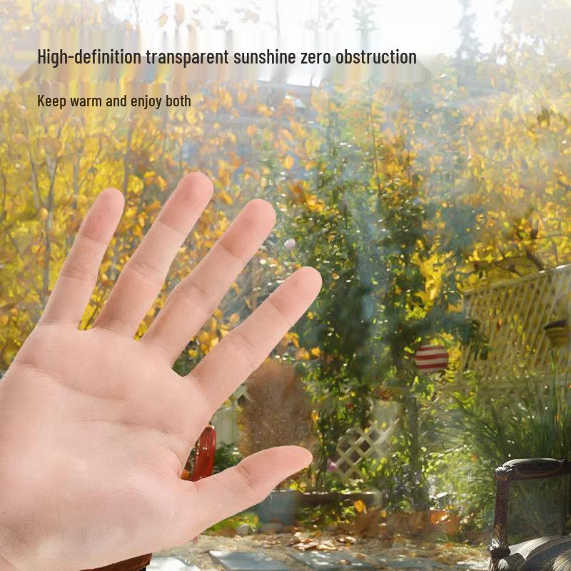 Прозрачная комнатная теплоизоляционная пленка для зимы – Ветрозащитная и морозостойкая, сохраняющая свет