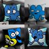1 шт. Забавная аниме наволочка BFDI Квадратная для спальни, дивана, для отдыха, удобная подушка, для автомобиля, гостиной, домашнее украшение
