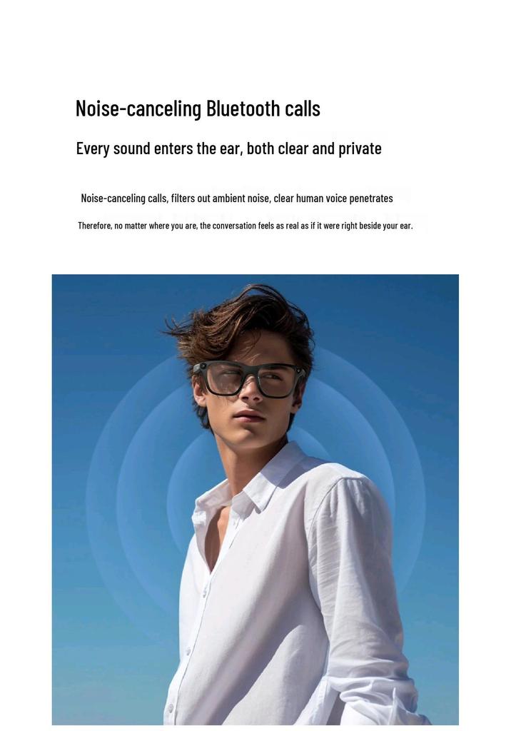 S336 Smart Bluetooth AI Glasses: Video Recording & Anti-Blue Light Protection