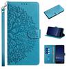 Embossed Tree Wristband Phone Case for Xiaomi Redmi Note 15 14 13 12 11 10 PU Leather Card Slot Wallet Case with Wristband for OPPO/Honor
