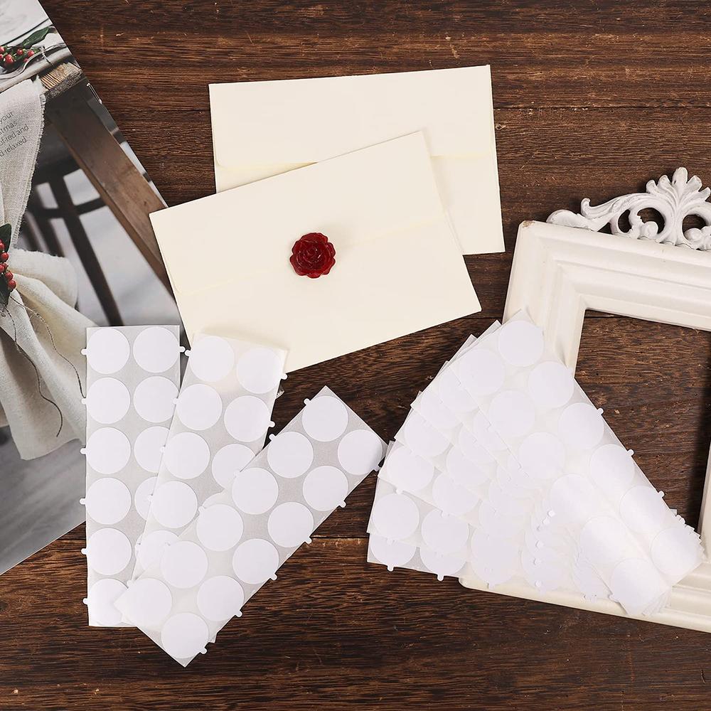 160 шт. Двусторонние клейкие точки для набора штампов для восковых печатей, 1 дюйм Клейкая основа для восковых печатей для наклеек с восковыми печатями, Клей для рукоделия