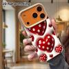 Phone Case: Lambskin 2D Flat Samsung Galaxy A34 A35 M05 M06 S20 S22 S21 FE Plus 5G Protective Case, Red Heart, Christmas and Halloween Gift