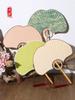 [Flying] Ginkgo Leaf Chinese Ancient Style Fan Circular Fan Waxed Xuan Paper Medium Raw Props Double-Sided Suzhou Temple Fan