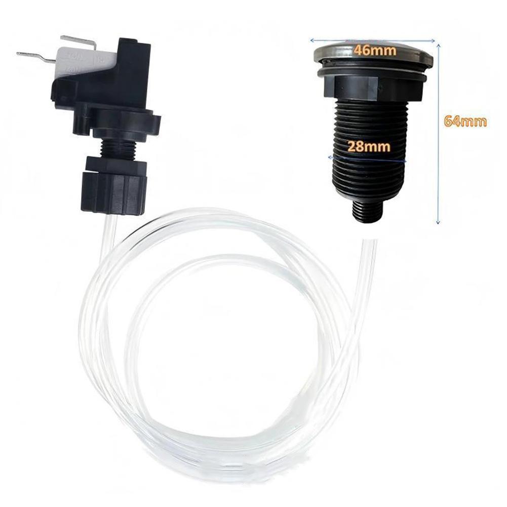 Push Air Button Switch Set 16A On/Off Push-Button Switch For Bathtubs Pneumatic Air Pressure Switch Knob Household Spare Parts
