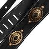 Richter Straps Motorhead Brass Guitar Strap #1566 Black/Old