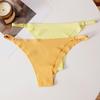 CINOON Сексуальные женские стринги из ледяного шелка, бесшовные, однотонные, с низкой посадкой, трусики в стиле чистого желания, невидимые, дышащие, Т-образные