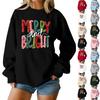 Women's Loose Comfortable Casual Fashionable Character Printing Round Neck Long Sleeved Sweatshirt