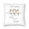Bob Marley Three Little Birds Pillowcase Polyester Linen Velvet Creative Zip Decorative Pillow Case Bed Cushion Case