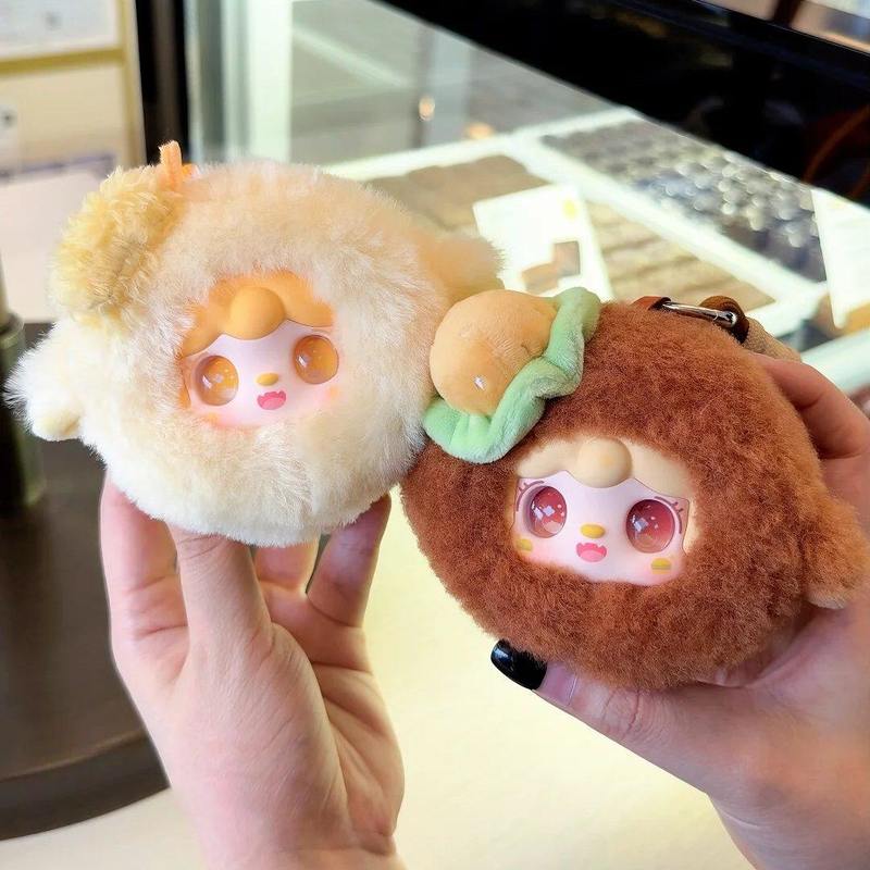 Серия Yooki Станция для зарядки от тепла Зеркало Расческа Плюшевый Милый Портативный Зеркало Кулон Украшение для Сумки Кукла Подарок на День Рождения