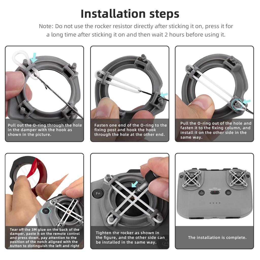 1 Set Remote Control Damper Joysticks Rocker Resistors Protection Accessories for Mavic 3/Mini 3Pro/Mini 2/Air 2/Air 2S
