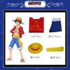 Костюм Луффи одежду ONE PIECE через два года второе поколение косплей одежду соломенная шляпа обувь реквизит одежда