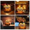 Romantic Atmosphere 3D Fireworks Night Light Colorful Luminous Glass Ornament  Bedroom
