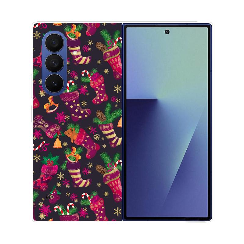 Прозрачный складной чехол для телефона Samsung Galaxy Z Fold 6 7 Прозрачная ударопрочная жесткая крышка из ПК для Samsung Z Fold7 Fold6 Чехол Capa