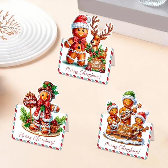 Набор для рисования стразами своими руками, 6 шт., поздравительная открытка с гномом на день рождения, 5D-искусство стразами, открытки на день рождения для взрослых, детей, подарки на годовщину, праздник