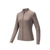 Solid Color Zip Stand Collar Slim Fit Versatile Jacket Women Jackets 962537703-6