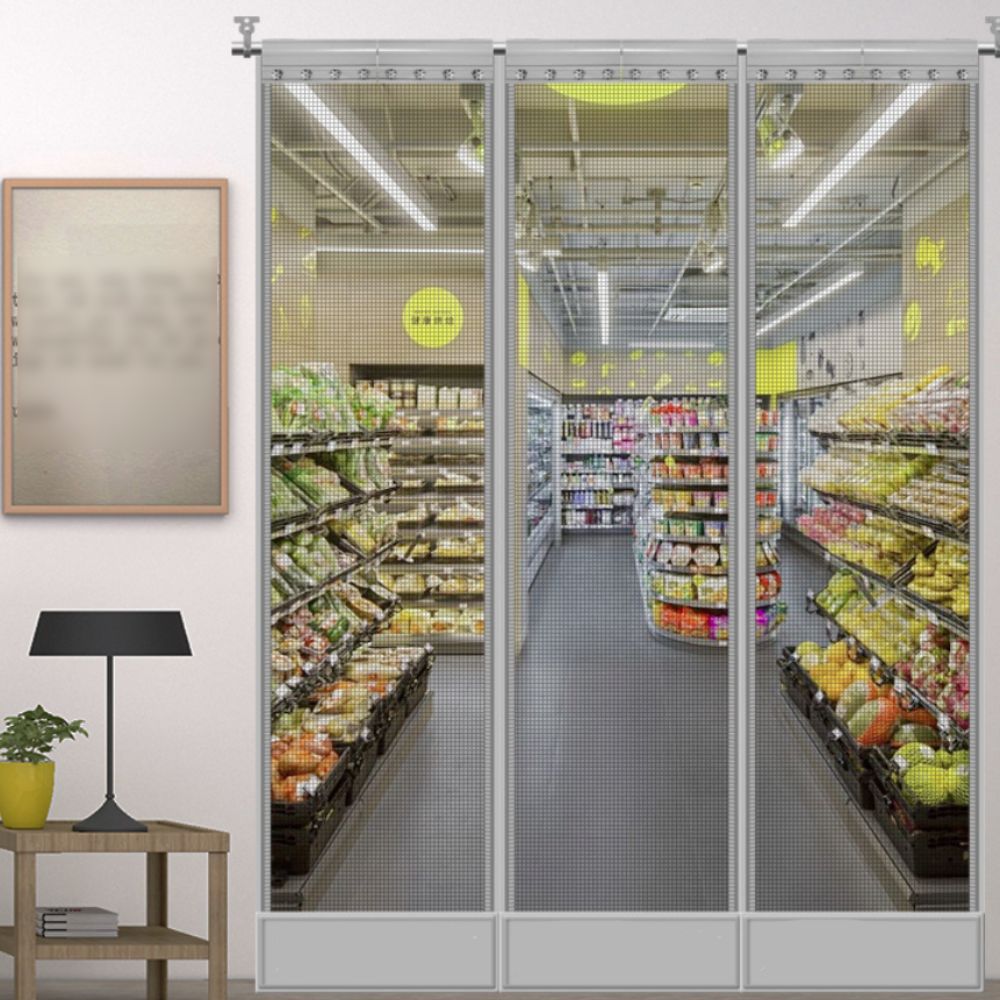 Well-ventilated Magnetic Mesh Door Curtain Mosquitoproof Partition Door Curtain Balconies