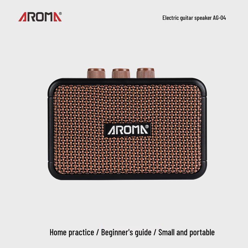 AROMA AG04 Мини Bluetooth Перезаряжаемый Гитарный Динамик - Портативный Уличный Динамик для Духовых Инструментов