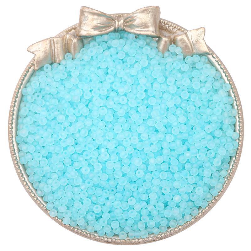 Изготовленные вручную высококачественные стеклянные матовые рисовые бусины для создания украшений из бисера своими руками.