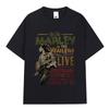 2025 New Reggae Bob Marley Bob Marley WailersT T-shirt Men's Fashion Vintage T-shirt 100% Cotton Oversized Short Sleeve T-shirt