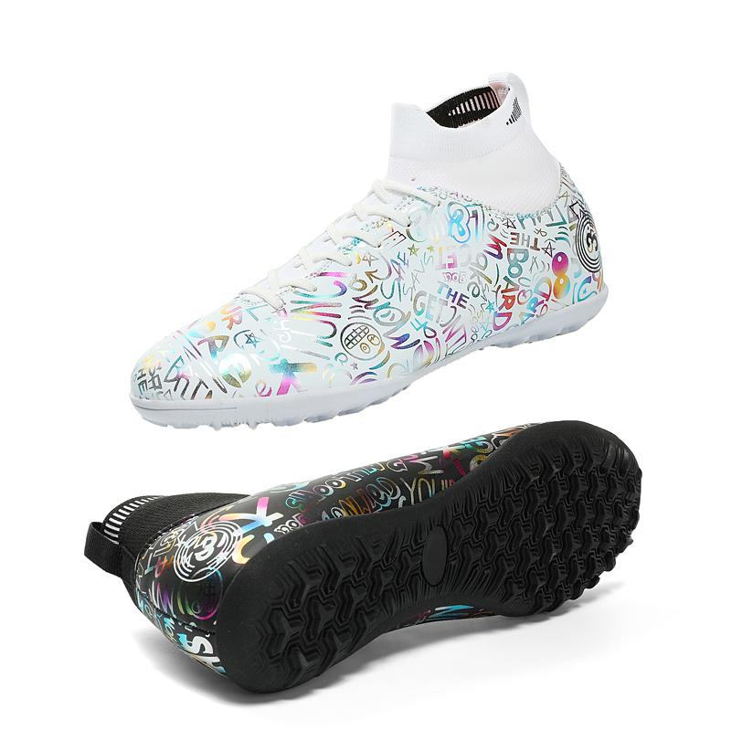 Мужские/женские футбольные бутсы из пяти резиновых материалов с мягкой подошвой и короткой ручкой производства Lammers Кожаные футбольные бутсы Детские футбольные кроссовки