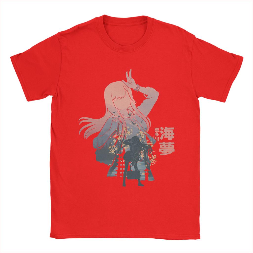 Leisure Marin Kitagawa T-Shirt for Men Round Neck Pure Cotton T Shirt My Dress-Up Darling Anime Short Sleeve Tee Shirt Clothing