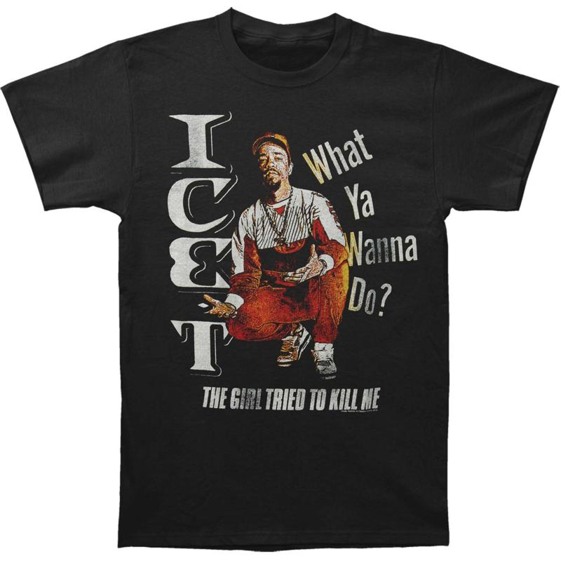 Authentic ICE T Girl Tried To Kill Me Distressed Shirt Black S M L XL 2XL NEW
