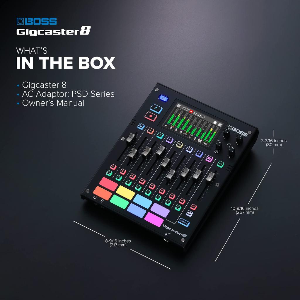 BOSS Gigcaster 8 Streaming Audio Mixer (GCS-8)