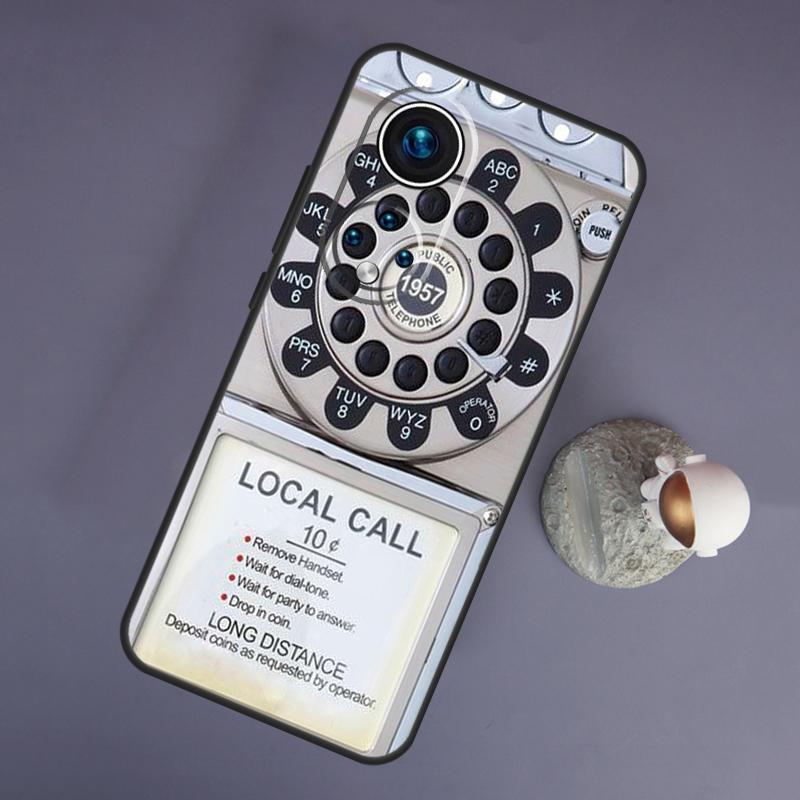 Ретро Телефон Дисковый Набор Для Huawei Honor Magic 5 Lite 70 50 X8 X9 a P20 P30 P40 P50 P60 Pro P Smart Nova 9 5T Чехол