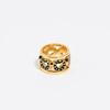 BIMBA Y LOLA [25FW] BIMBA Y LOLA Black Heart Logo Gold-Tone Metal Ring B256AIR007BKD